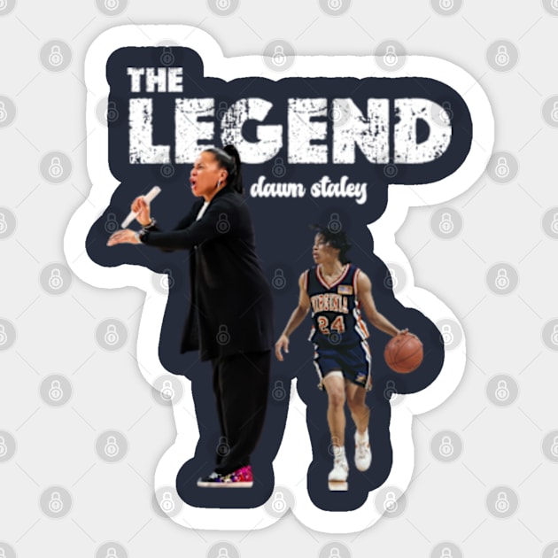 The  Legend dawn staley coach  gift basketball women Sticker by graphicaesthetic ✅